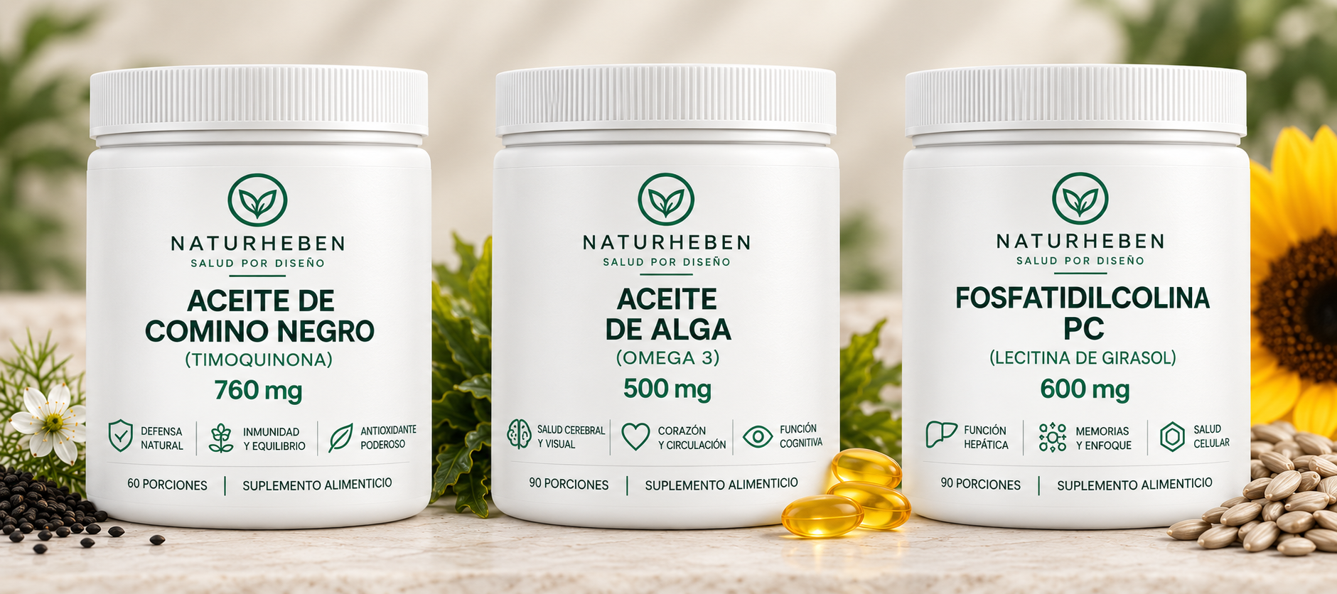Naturheben Aceite de Comino Negro